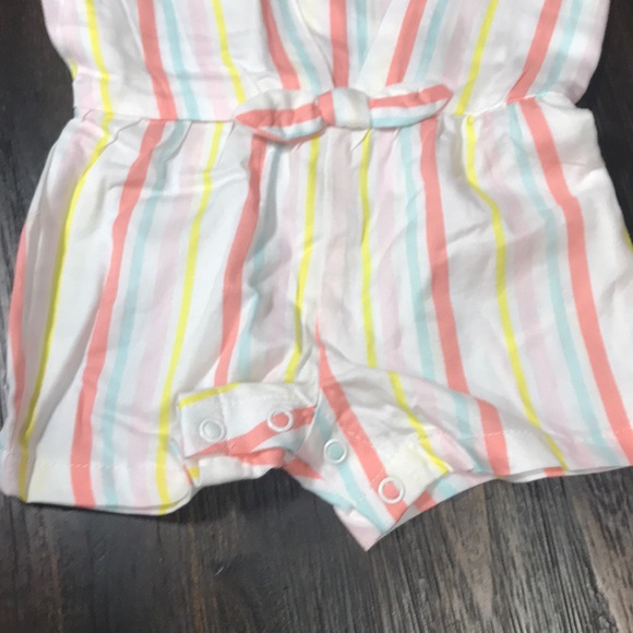 Sleeveless Stripe Multicolor Romper NWOT - Picture 4 of 6